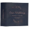Navy Blue & Rose Gold Foil Wedding Photo Album