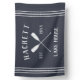 Navy Blue Rustic Oars Personalized Lake House