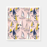Navy Blue Sailboats Party