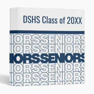 Navy Blue Seniors Seniors Seniors Binder