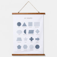Navy Blue Shapes Educational Classroom Decor