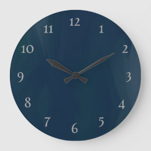 Navy blue simple Acrylic Wall Clock