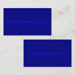 Navy Blue Solid Colour Business Card