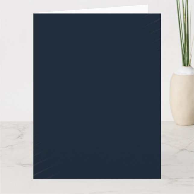 Navy Blue Solid Colour Card (Front)