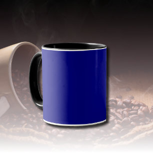Navy Blue Solid Colour Classic Elegant Mug