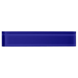 Navy Blue Solid Colour   Classic   Elegant Nameplate