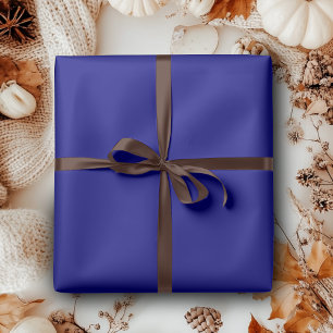 Navy Blue Solid Colour Classic Elegant Wrapping Paper