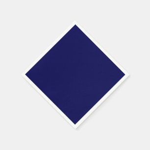 Navy Blue Solid Colour Customize It Napkin