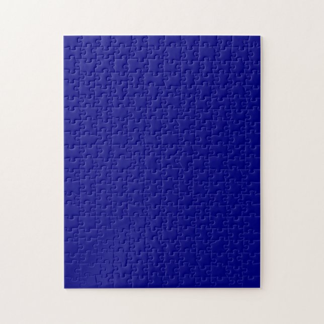 Navy Blue Solid Colour Jigsaw Puzzle (Vertical)