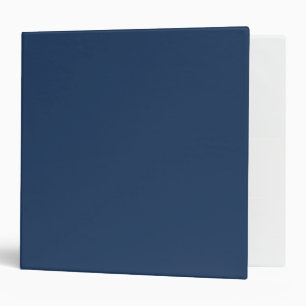 Navy Blue Solid Colour Minimalist Binder