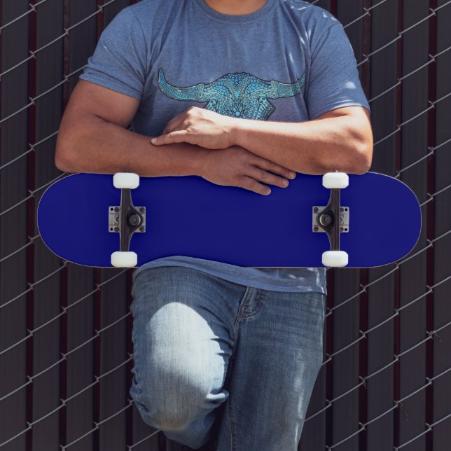 Navy Blue Solid Colour  Skateboard (Outdoor 3)