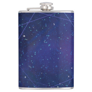 Navy Blue sparkle Hip Flask