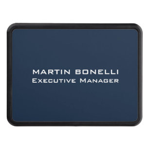 Navy Blue Special Unique Modern Executive Manager Trailer Hitch Cover