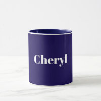 Navy Blue Template, White Text, Customizable,