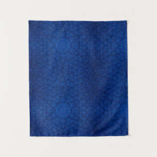 Navy blue textured tapestry
