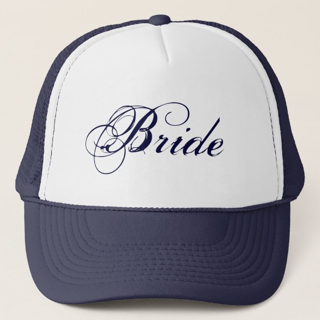 Navy blue theme Bride hat (Front)