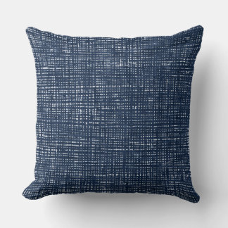 Navy Blue Throw Pillow