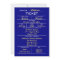 Navy Blue Ticket Police Graduation Invitations