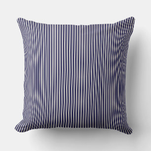 Navy Blue Ticking Stripe  Cushion