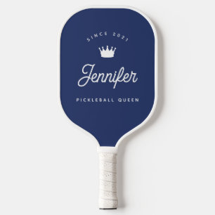 Navy Blue Trendy Chic Pickleball  Paddle