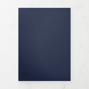 Navy Blue Tri-Fold Programme