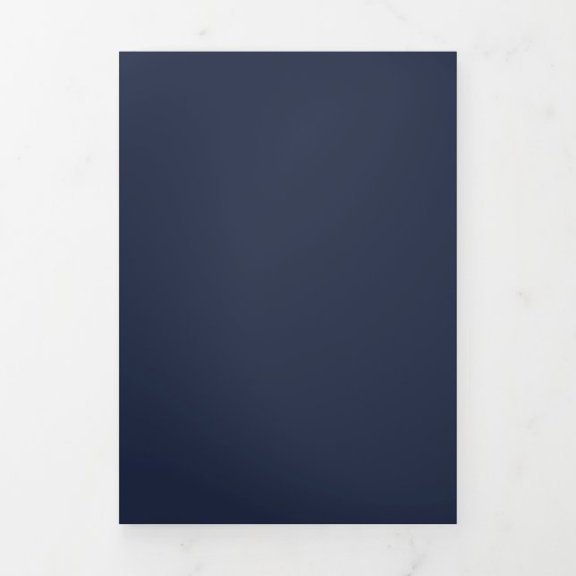 Navy Blue Tri-Fold Programme (Cover)