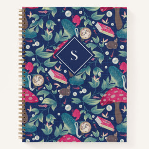 Navy Blue Vintage Cottagecore Notebook