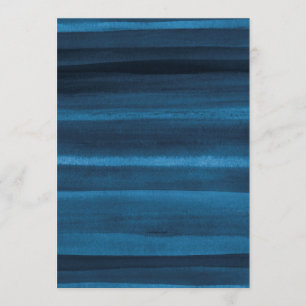 Navy Blue Watercolor Ombre Invitation