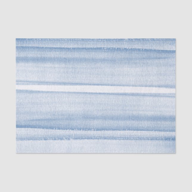 Navy Blue Watercolor Ombre Tissue Paper (Front)