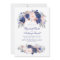 Navy Blue Watercolors - Floral Elegant Wedding