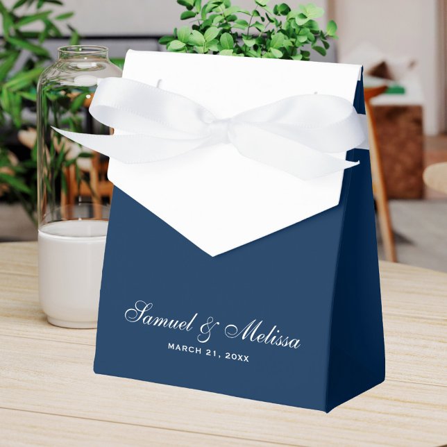Navy Blue Wedding Favor Box (Creator Uploaded)