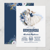 Navy Blue Western Quinceañera - 15th Birthday