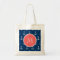 Navy Blue White Anchors Pattern, Coral Monogram