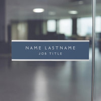 Navy Blue White Modern Elegant Professional Classy
