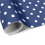 Navy Blue | White Polka Dot Wrapping Paper<br><div class="desc">This classic polka dot gift wrapping paper is perfect for your gifting needs! Wrap a birthday gift, baby shower gift, bridal shower gift, wedding gift, or gift for any other special occasion. It's also a wonderful choice for wrapping paper crafts : wrapping paper envelopes, wrapping paper bunting, wrapping streamers or...</div>