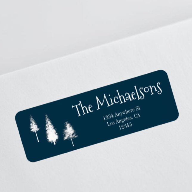 Navy Blue Winter Trees (Creator Uploaded)