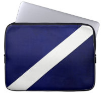 Navy blue with diagonal white stripe tablet