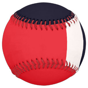 Navy Blue With Red Softball