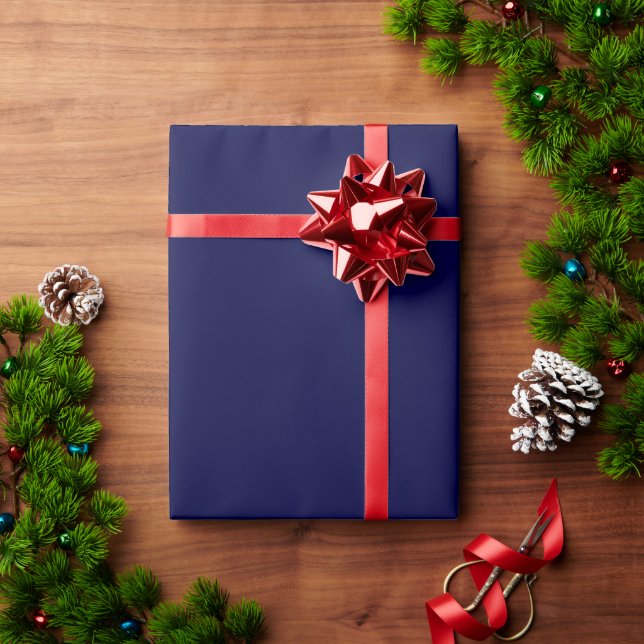 navy blue wrapping paper (Holiday Gift)