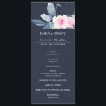 NAVY BLUSH BLUE FLORAL WEDDING CEREMONY PROGRAM<br><div class="desc">If you need any further customisation please feel free to message me on yellowfebstudio@gmail.com.</div>