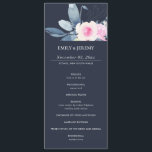 NAVY BLUSH BLUE FLORAL WEDDING CEREMONY PROGRAM<br><div class="desc">If you need any further customisation please feel free to message me on yellowfebstudio@gmail.com.</div>
