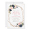 Navy & blush floral geometric bridal shower