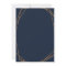Navy & blush watercolor floral geometric wedding