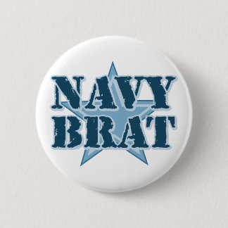 Navy Brat 2 Inch Round Button