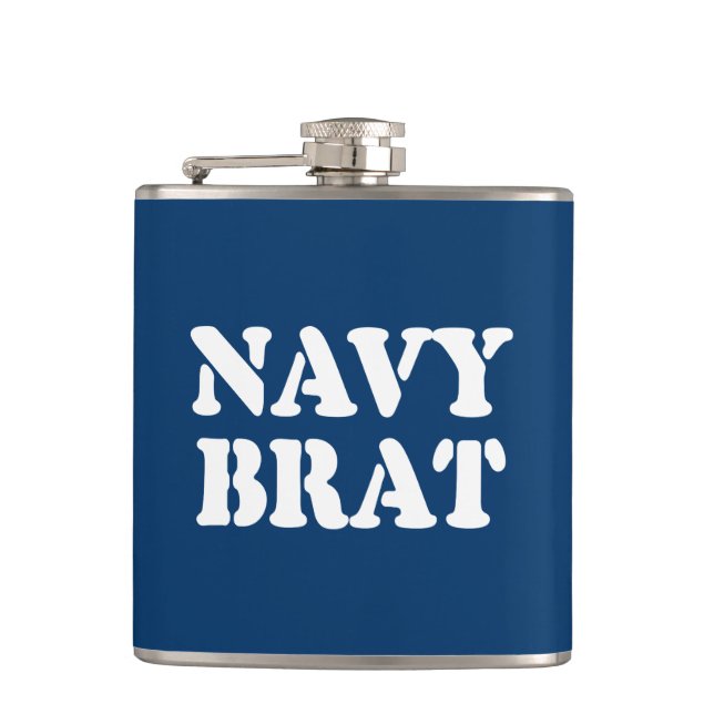 NAVY BRAT HIP FLASK (Front)