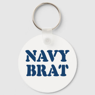 NAVY BRAT KEYCHAIN