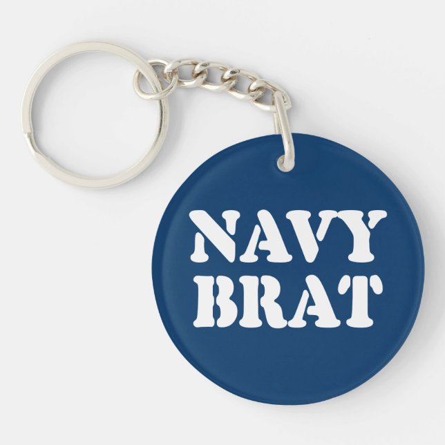 NAVY BRAT KEYCHAIN (Front)