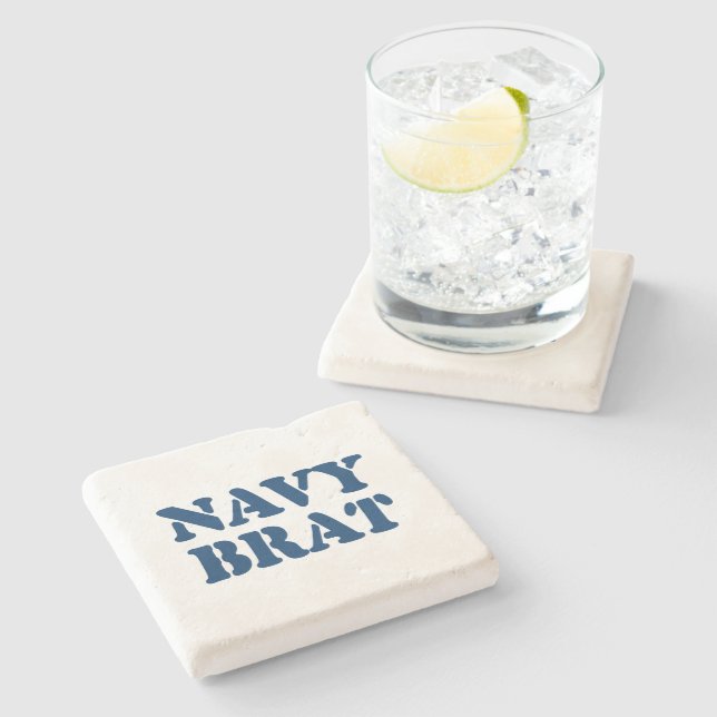NAVY BRAT STONE COASTER (Side)