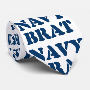 NAVY BRAT TIE