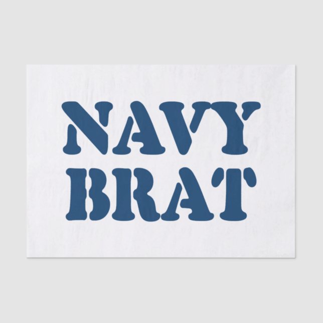 NAVY BRAT TISSUE PAPER (Front)